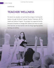 Load image into Gallery viewer, The Well Teacher, Chapter 1: Teacher Wellness, p.8