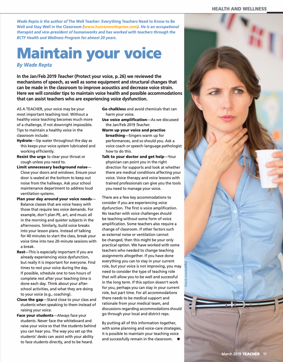 Part 2 of a Two-part Feature on Voice Now Available in Teacher Magazin ...