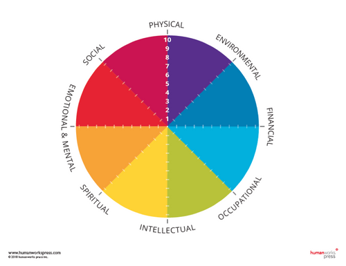 The Well Teacher | Wellness Map (blank)